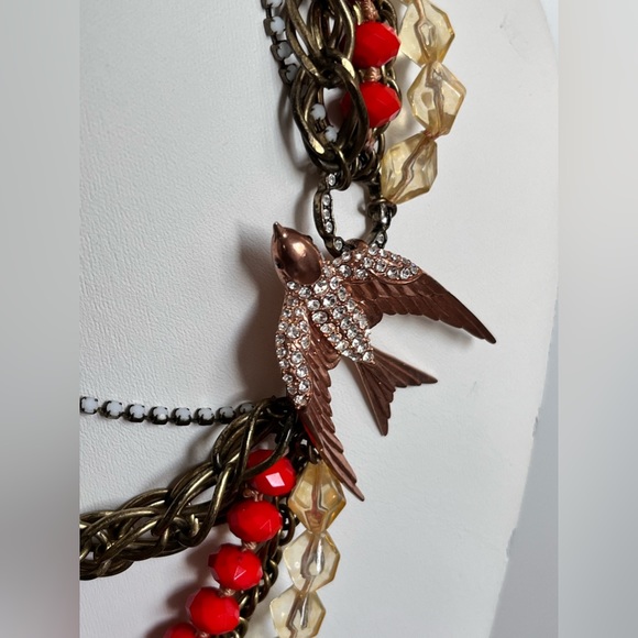 FOSSIL | Antique Style NECKLACE with BIRD! - Picture 5 of 14